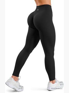 High Waisted Scrunch Butt Leggings Non See Through 7/8 Length Workout Pants